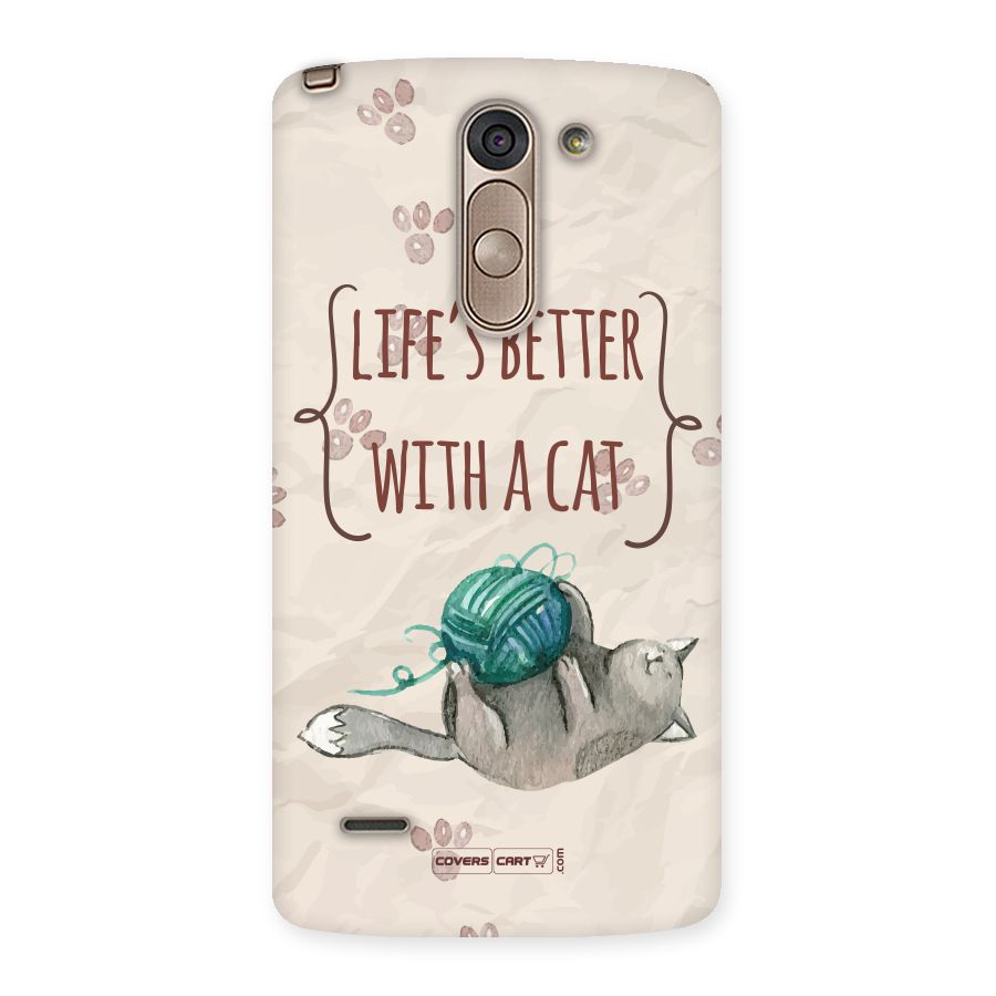 Cute Cat Back Case for LG G3 Stylus