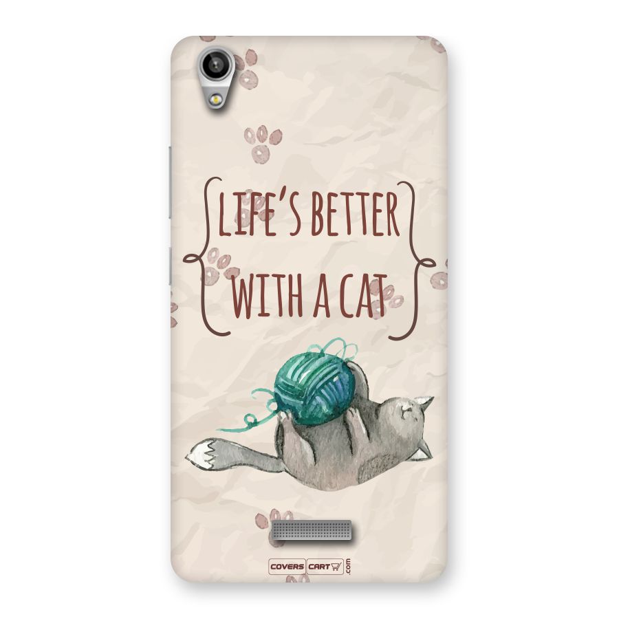 Cute Cat Back Case for Lava-Pixel-V1