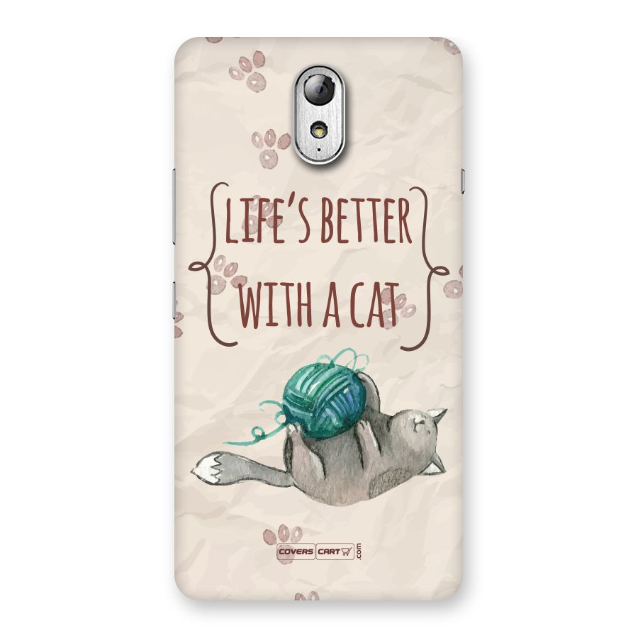 Cute Cat Back Case for Lenovo Vibe P1M