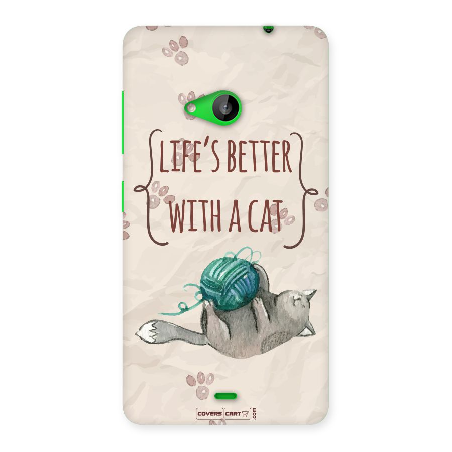 Cute Cat Back Case for Lumia 535