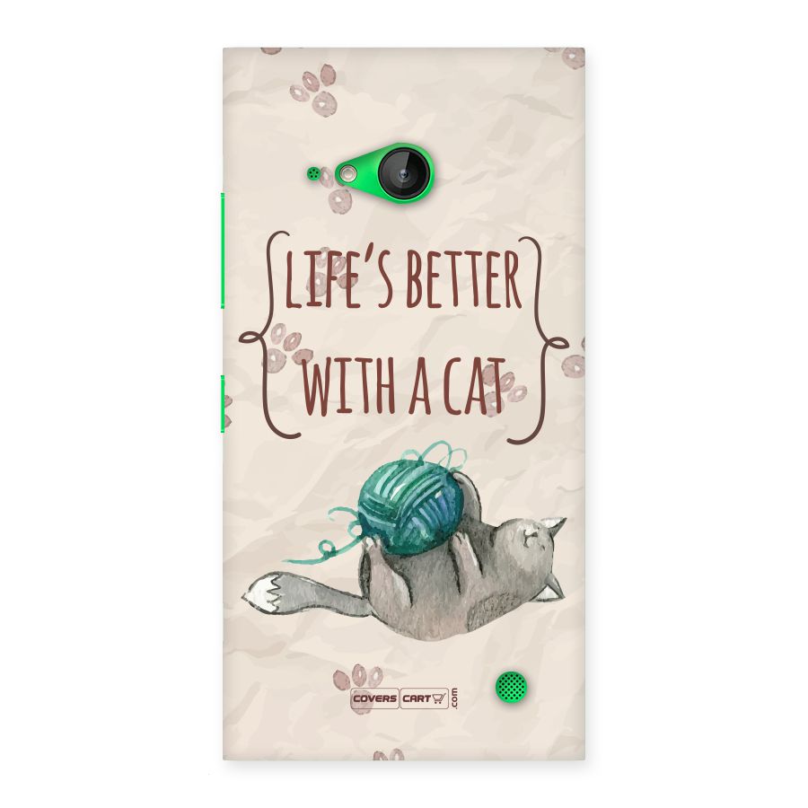 Cute Cat Back Case for Lumia 730