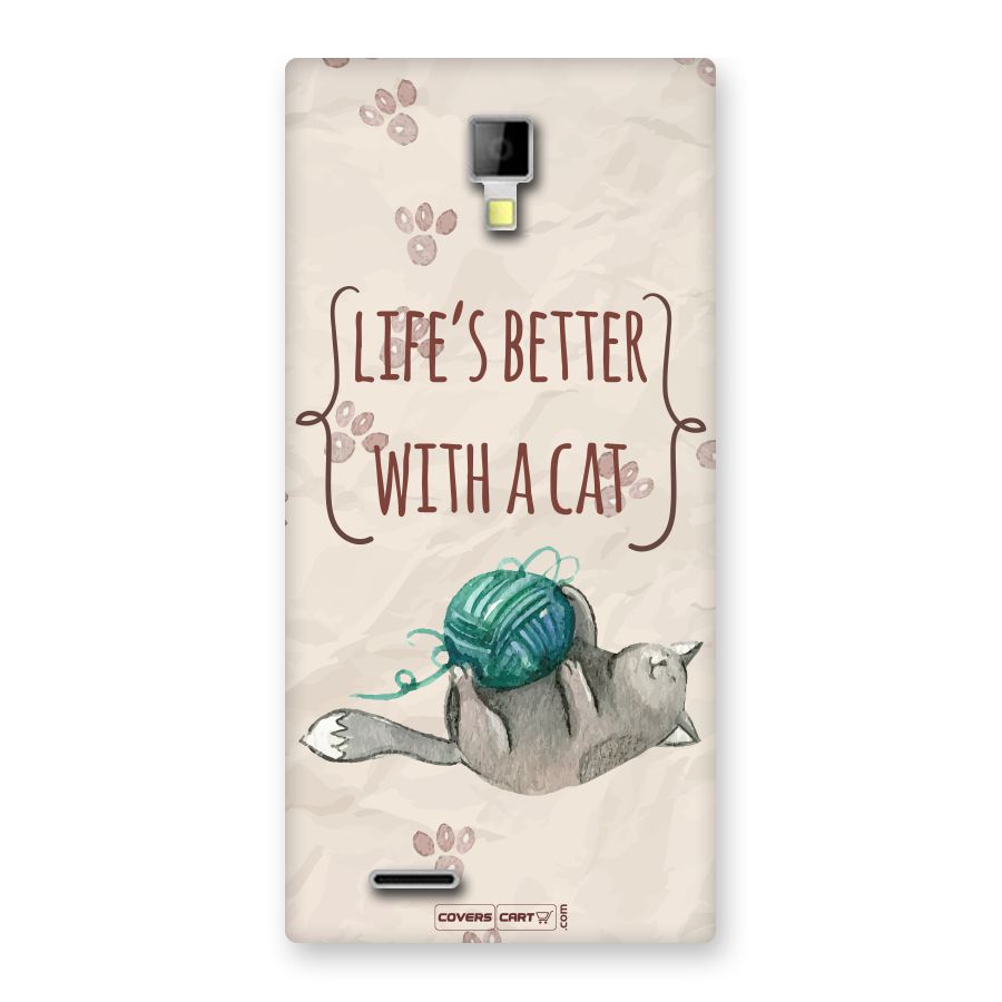 Cute Cat Back Case for Micromax Canvas Xpress A99