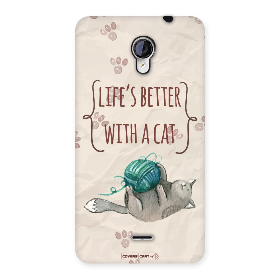 Cute Cat Back Case for Micromax Unite 2 A106