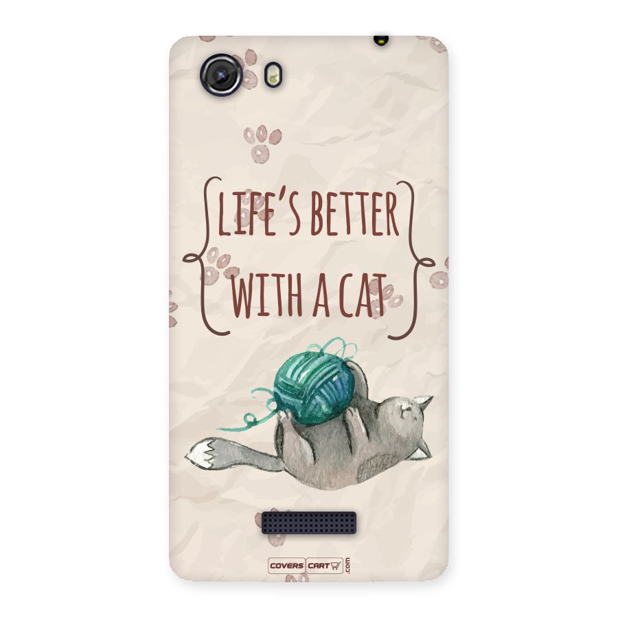 Cute Cat Back Case for Micromax Unite 3