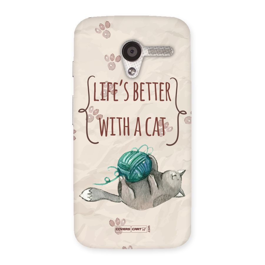 Cute Cat Back Case for Moto X