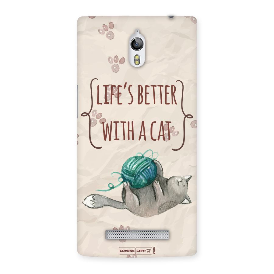 Cute Cat Back Case for Oppo Find 7