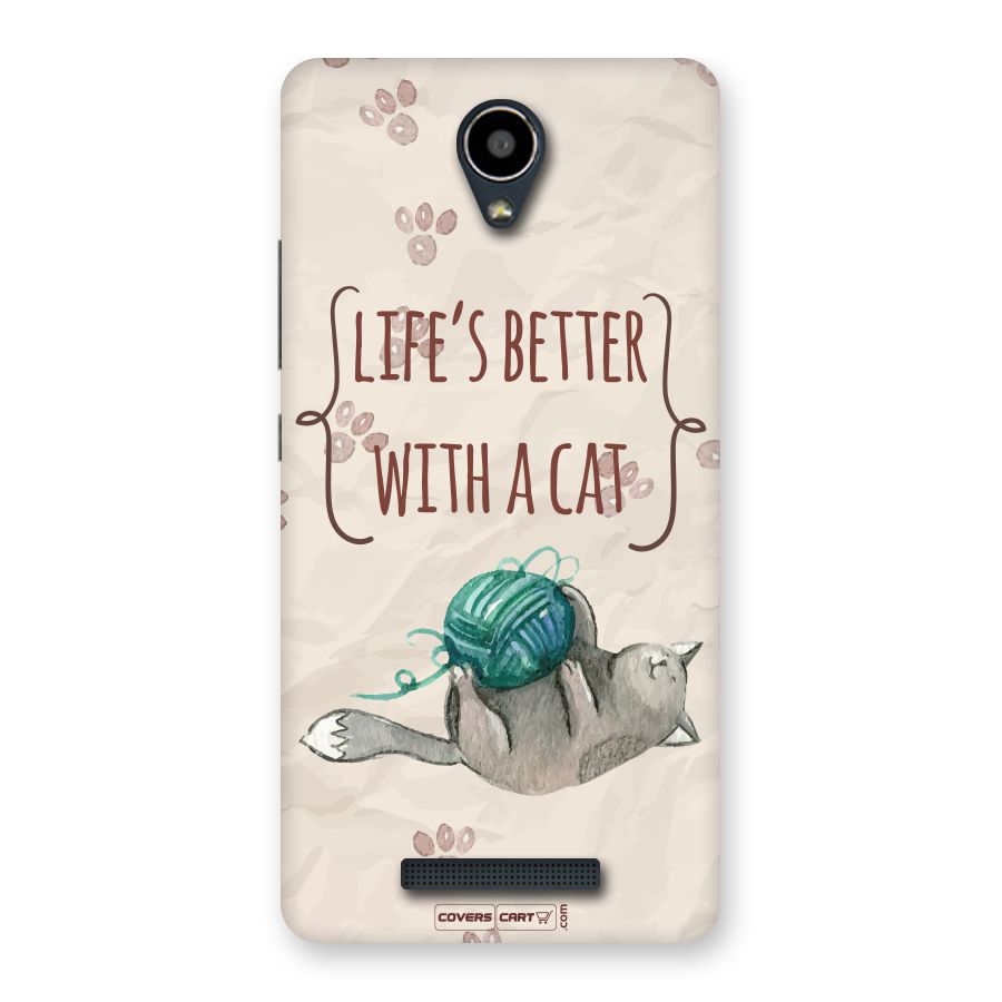Cute Cat Back Case for Redmi Note 2