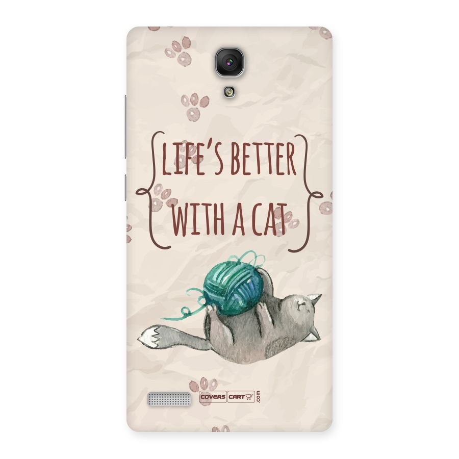 Cute Cat Back Case for Redmi Note Prime
