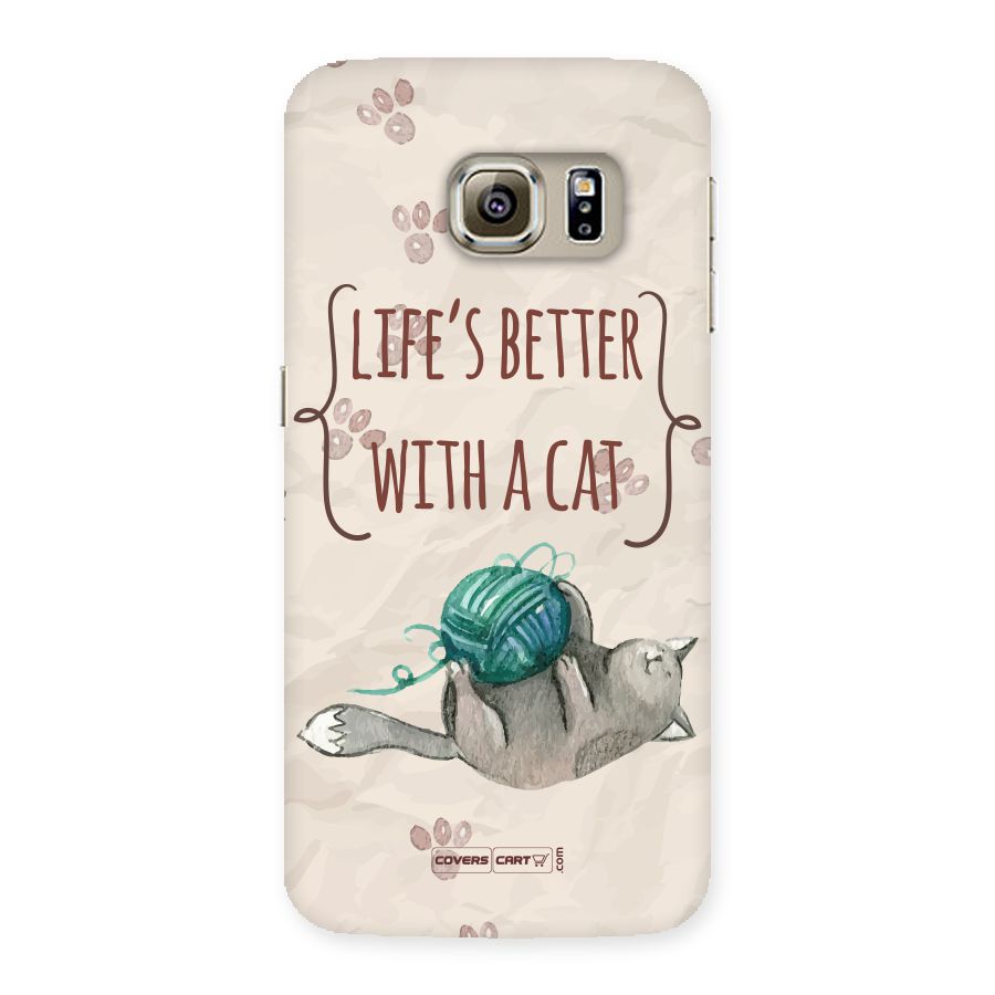 Cute Cat Back Case for Samsung Galaxy S6 Edge Plus