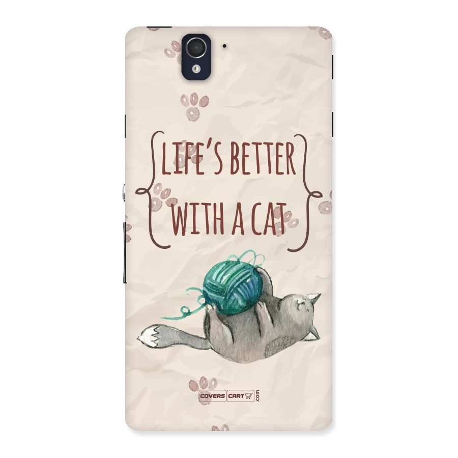 Cute Cat Back Case for Sony Xperia Z
