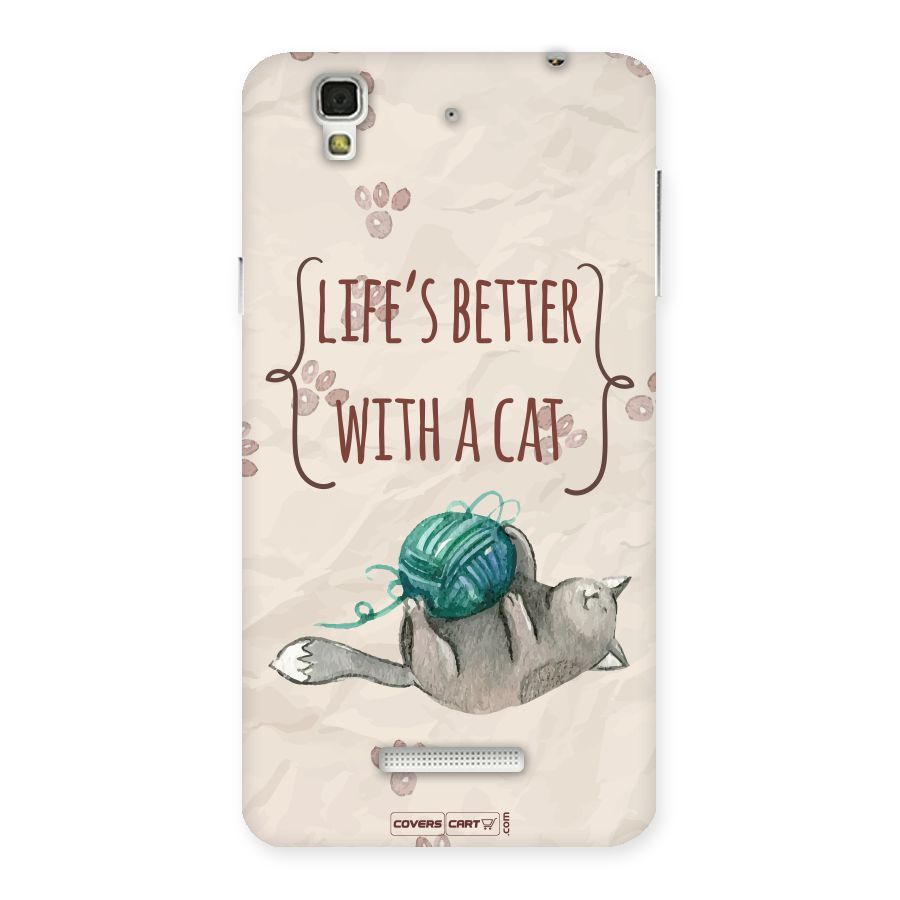 Cute Cat Back Case for Yu Yureka