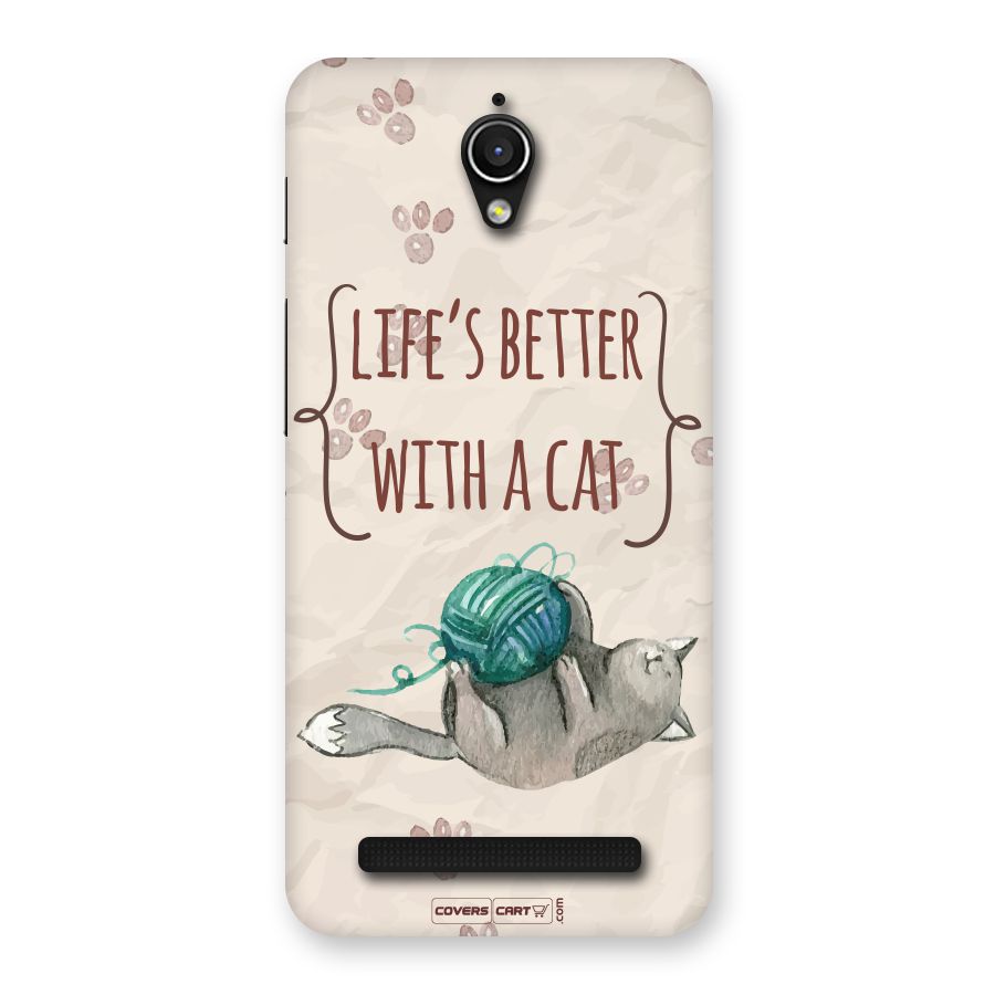 Cute Cat Back Case for Zenfone Go
