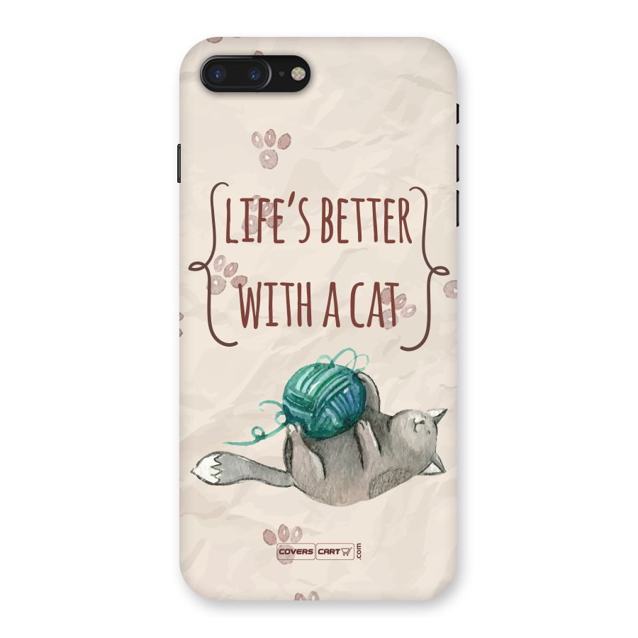 Cute Cat Back Case for iPhone 7 Plus