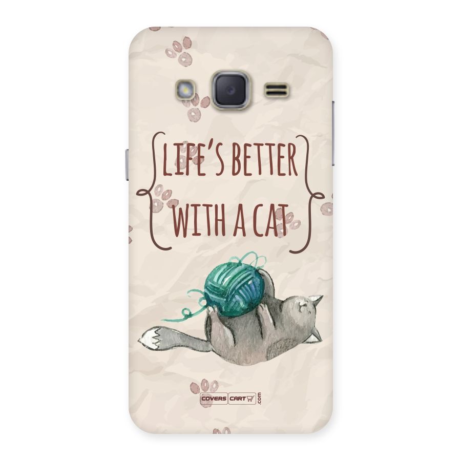 Cute Cat Back Case for Galaxy J2