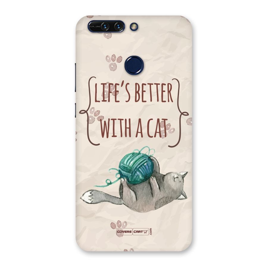 Cute Cat Back Case for Honor 8 Pro
