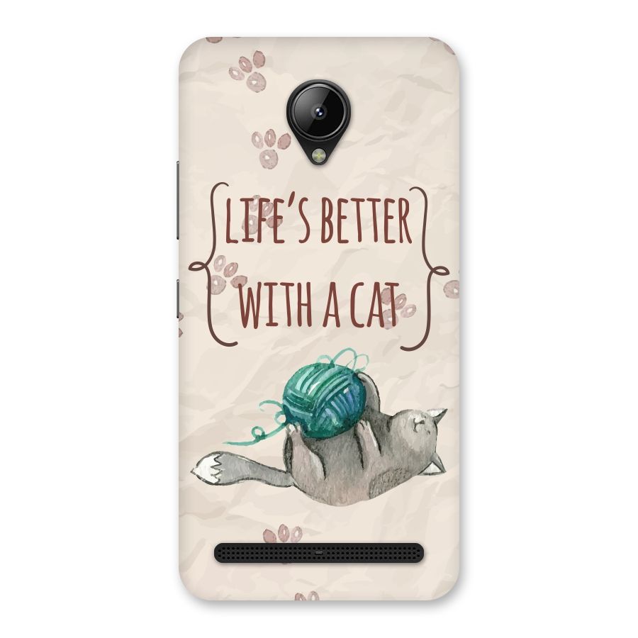Cute Cat Back Case for Lenovo C2