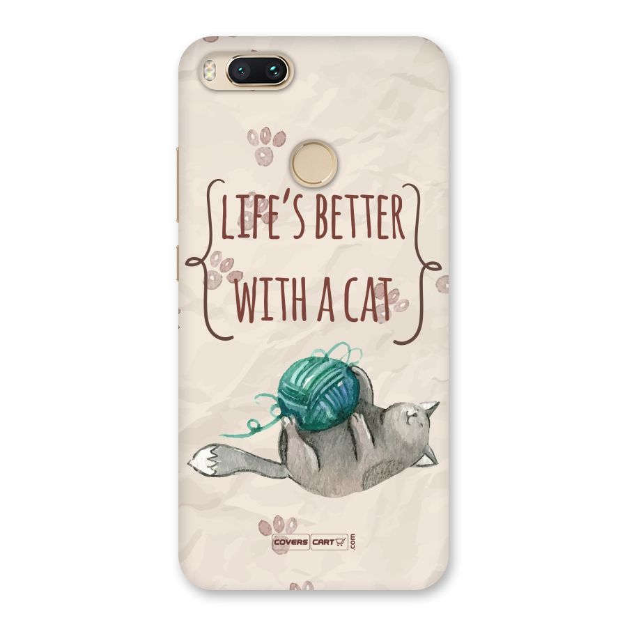 Cute Cat Back Case for Mi A1