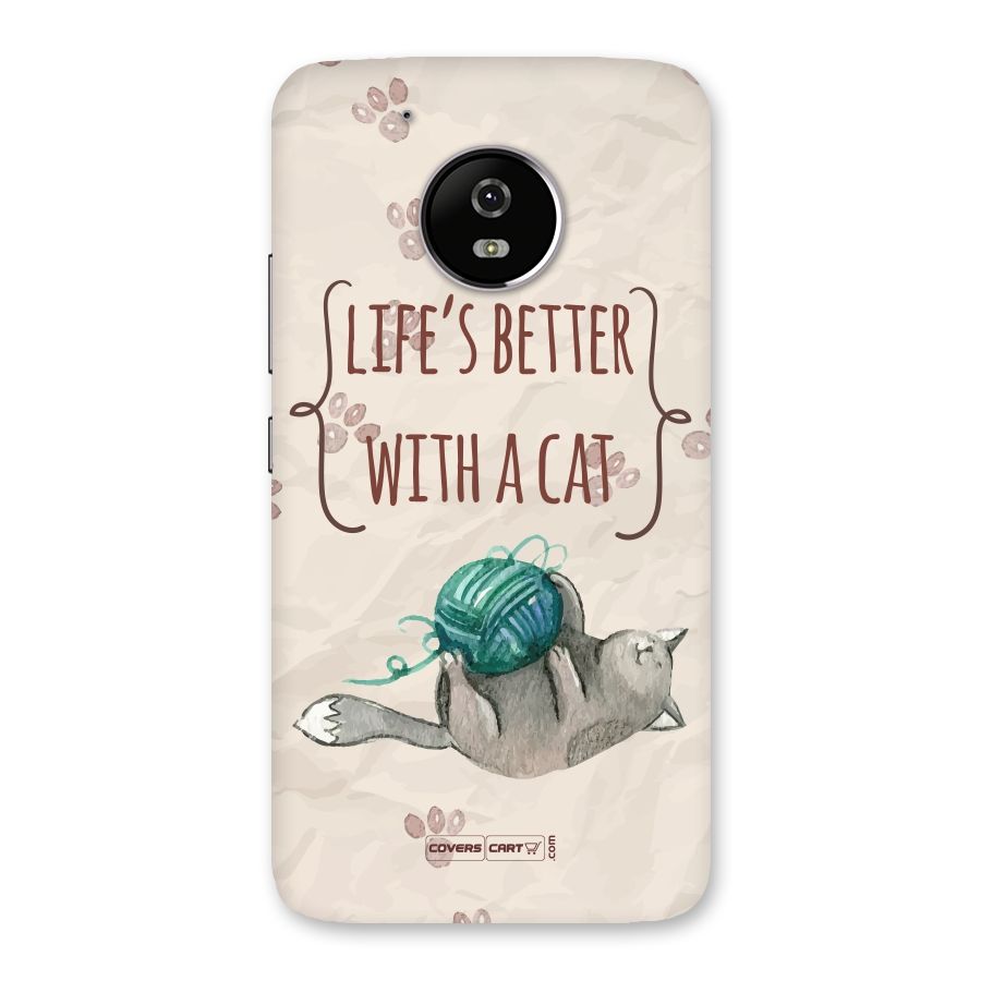 Cute Cat Back Case for Moto G5