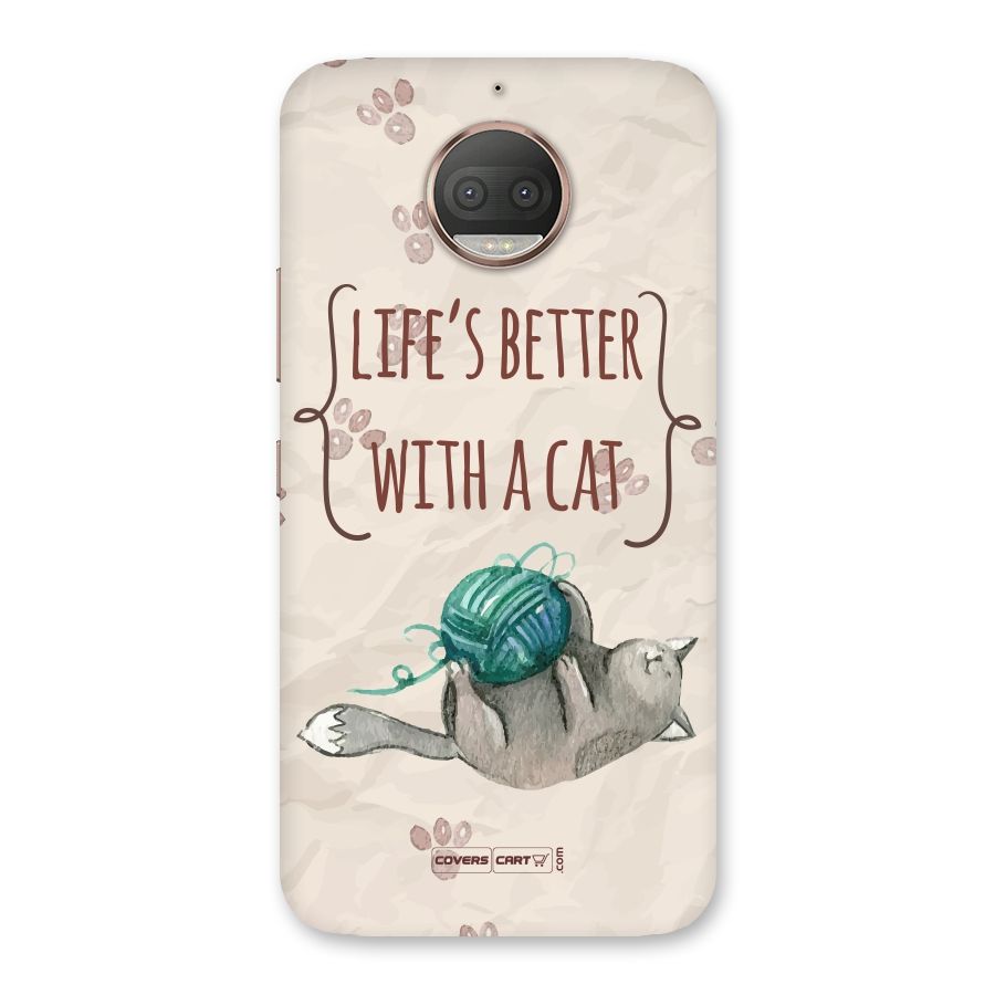 Cute Cat Back Case for Moto G5s Plus