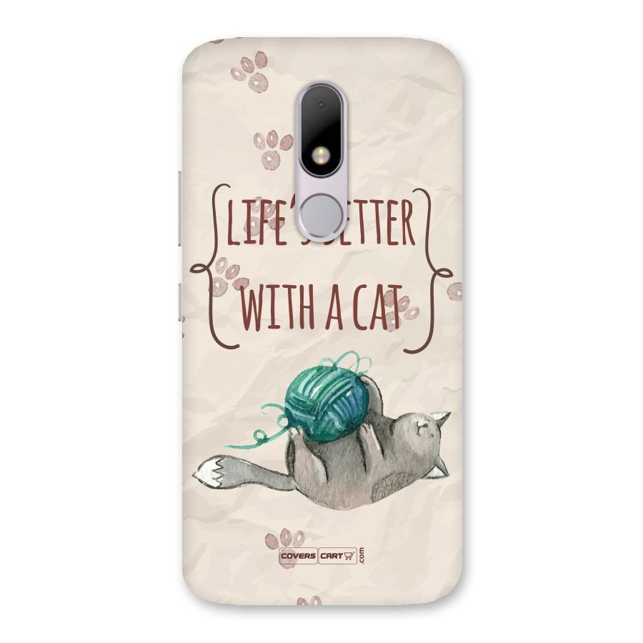 Cute Cat Back Case for Moto M