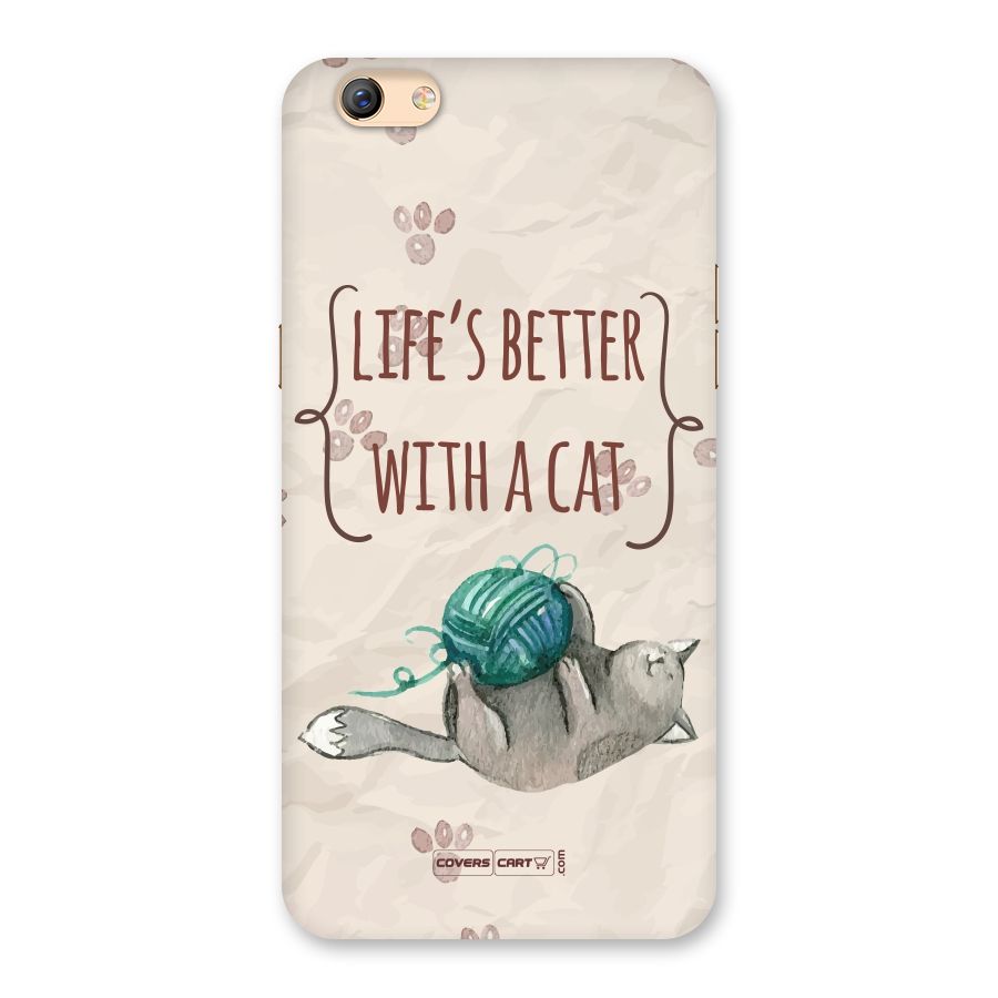 Cute Cat Back Case for Oppo F3 Plus