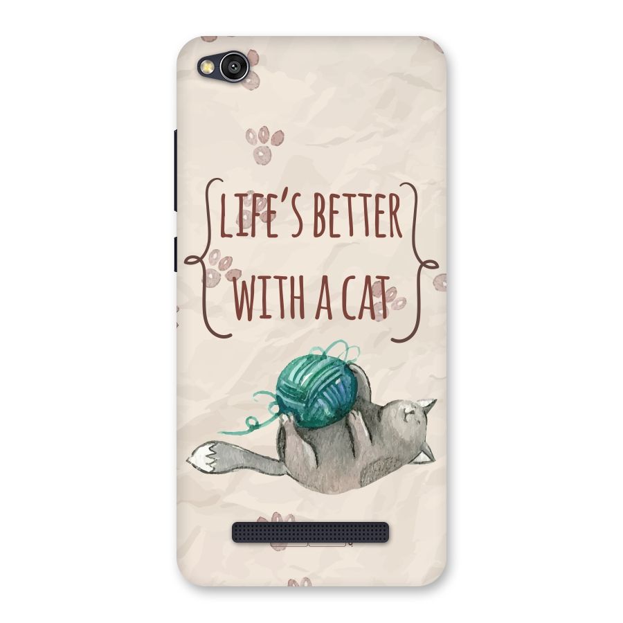 Cute Cat Back Case for Redmi 4A