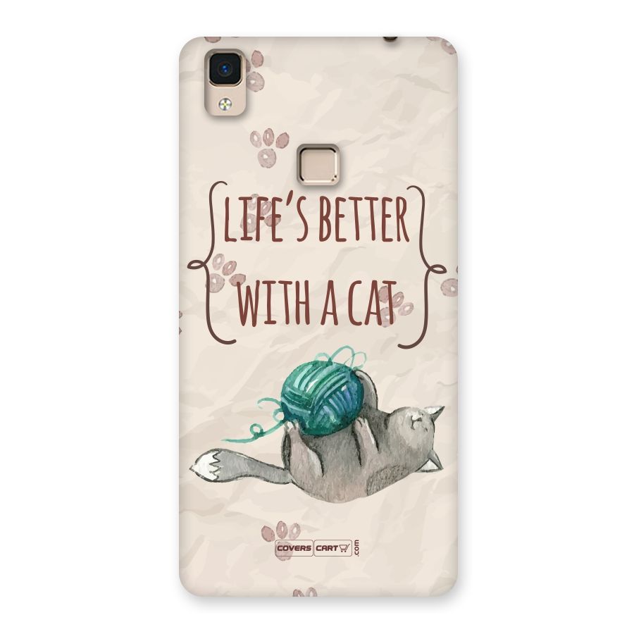 Cute Cat Back Case for V3 Max