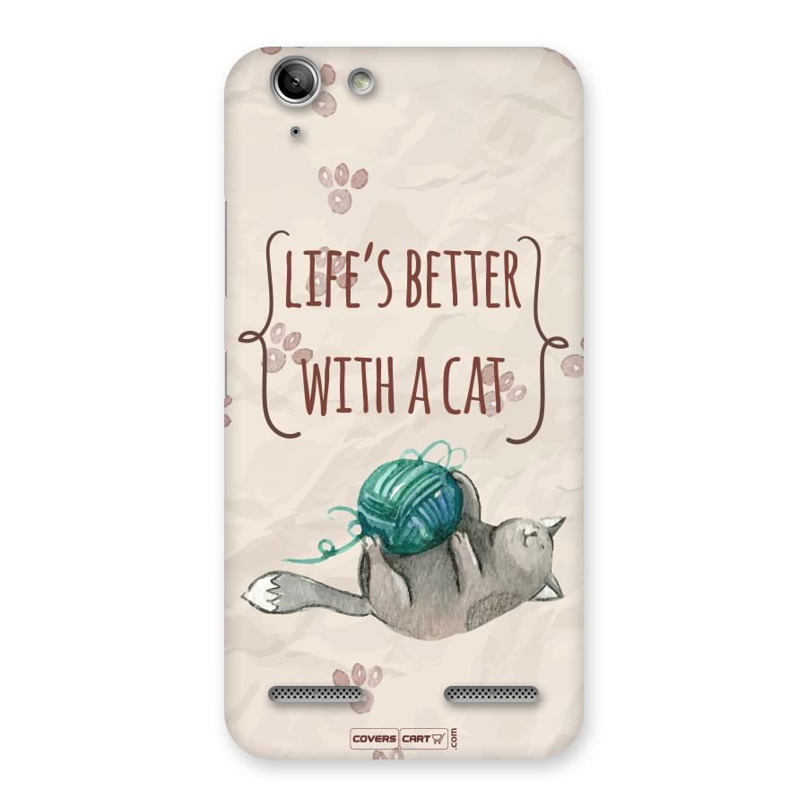 Cute Cat Back Case for Vibe K5 Plus