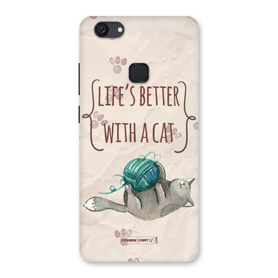 Cute Cat Back Case for Vivo V7 Plus