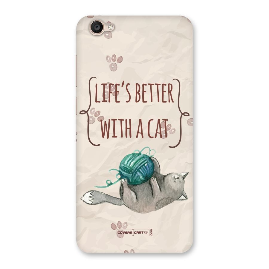 Cute Cat Back Case for Vivo Y55L