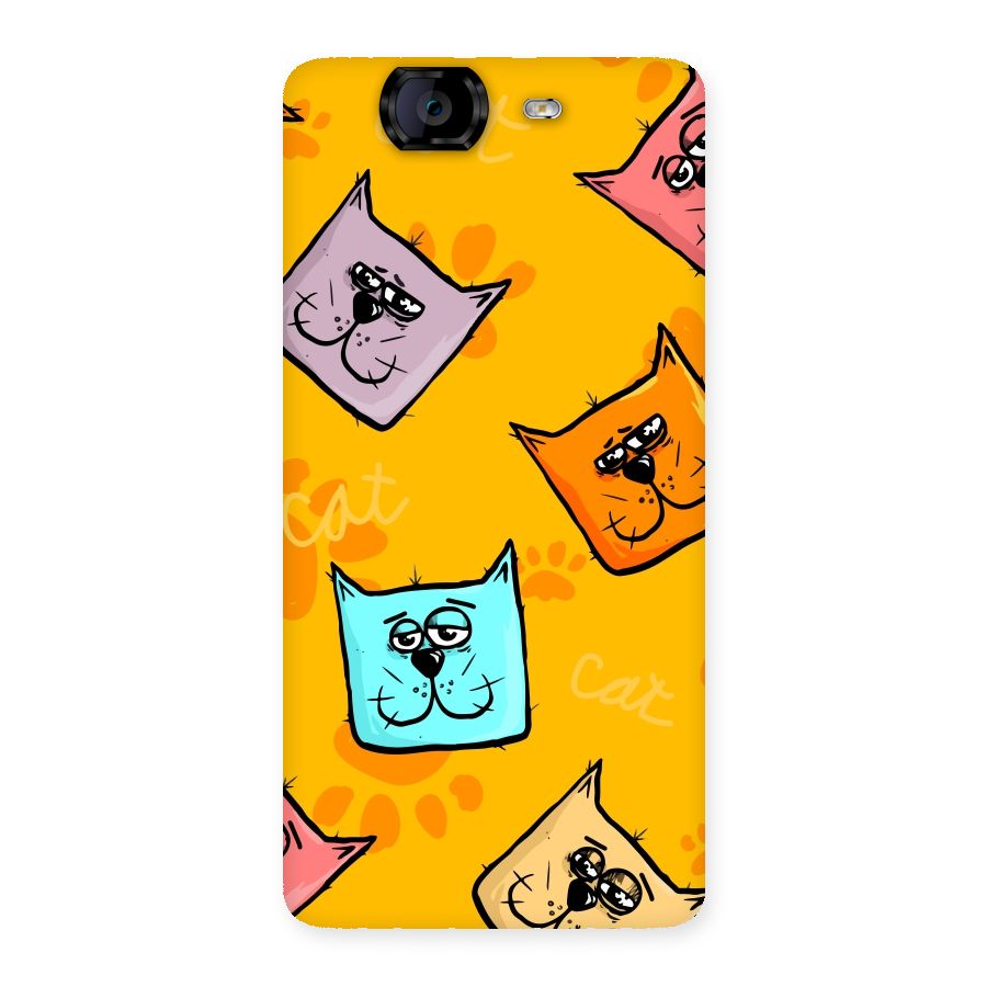 Cute Cat Pattern Back Case for Canvas Knight A350