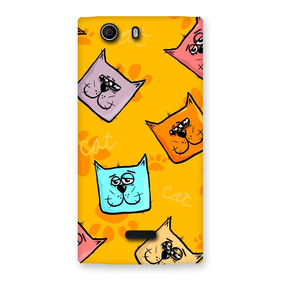Cute Cat Pattern Back Case for Canvas Nitro 2 E311
