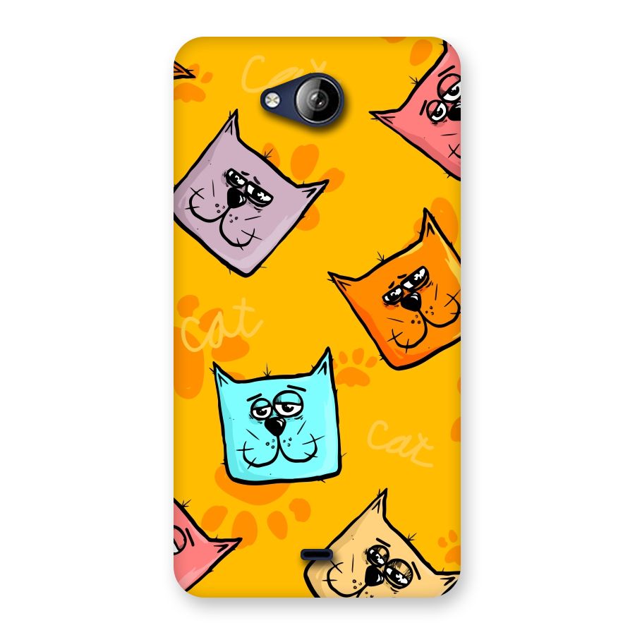 Cute Cat Pattern Back Case for Canvas Play Q355