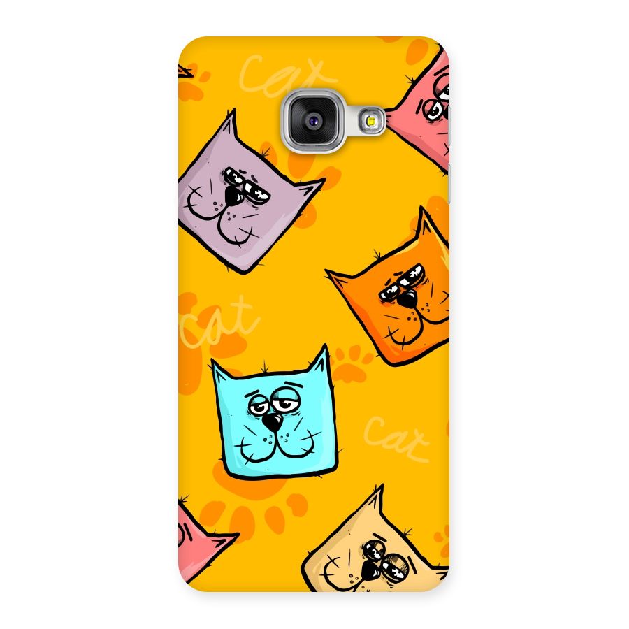 Cute Cat Pattern Back Case for Galaxy A3 2016