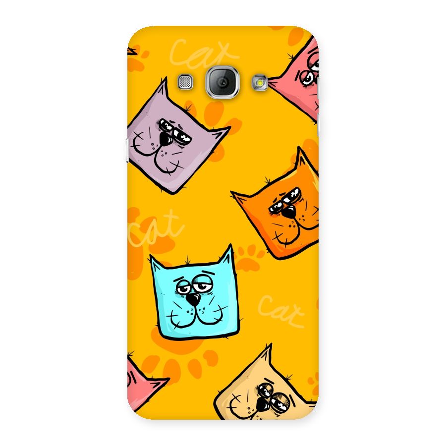 Cute Cat Pattern Back Case for Galaxy A8