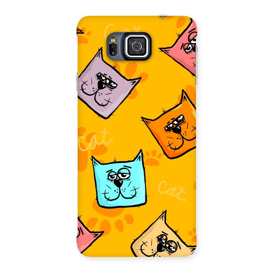 Cute Cat Pattern Back Case for Galaxy Alpha