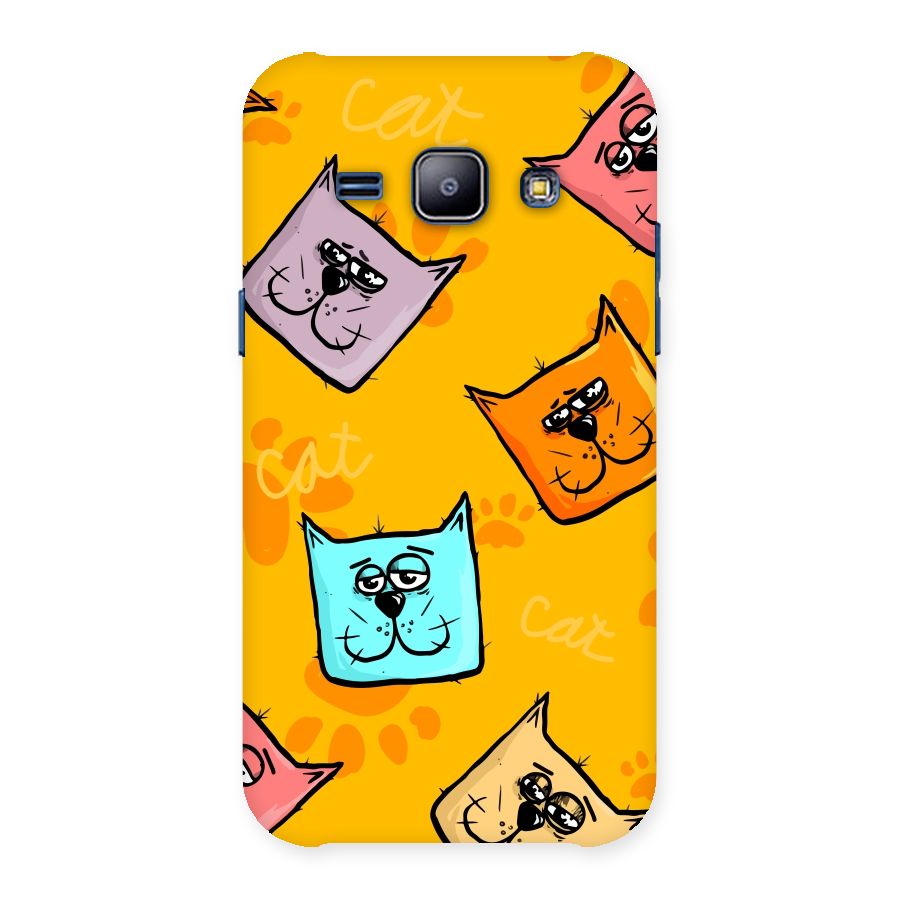 Cute Cat Pattern Back Case for Galaxy J1