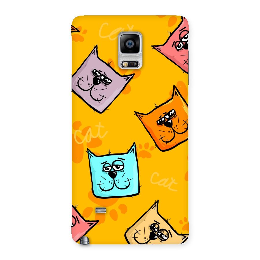Cute Cat Pattern Back Case for Galaxy Note 4
