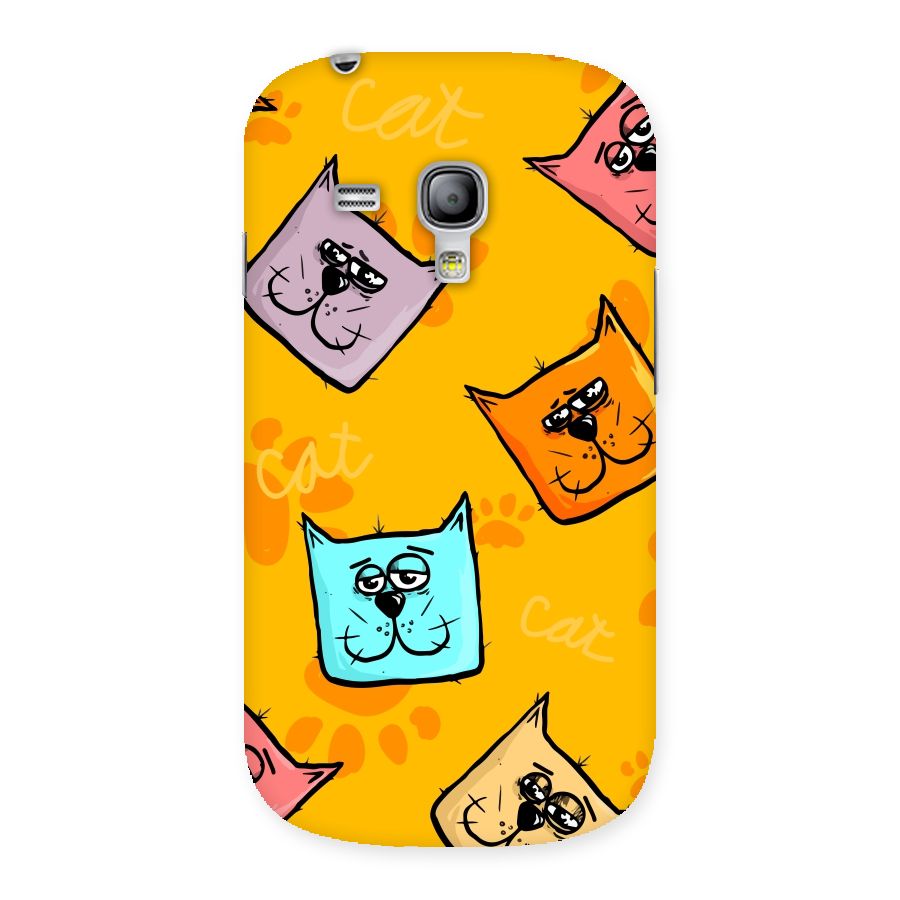 Cute Cat Pattern Back Case for Galaxy S3 Mini