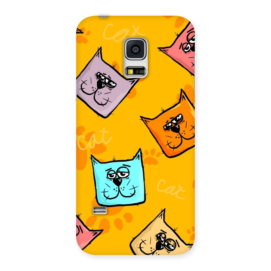 Cute Cat Pattern Back Case for Galaxy S5 Mini