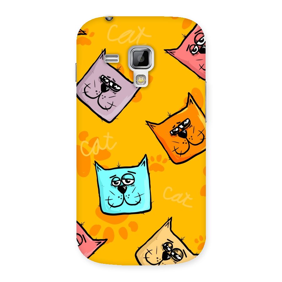 Cute Cat Pattern Back Case for Galaxy S Duos