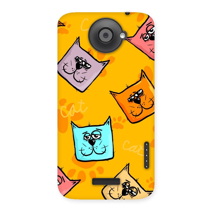 Cute Cat Pattern Back Case for HTC One X
