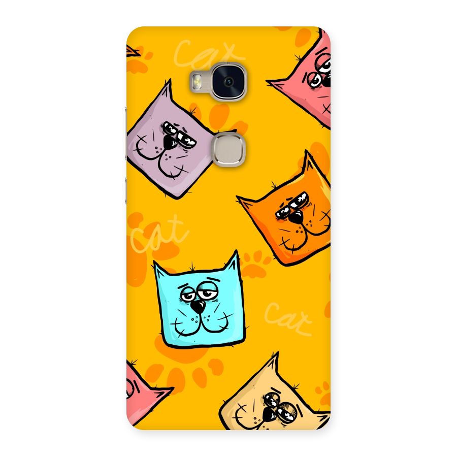 Cute Cat Pattern Back Case for Huawei Honor 5X