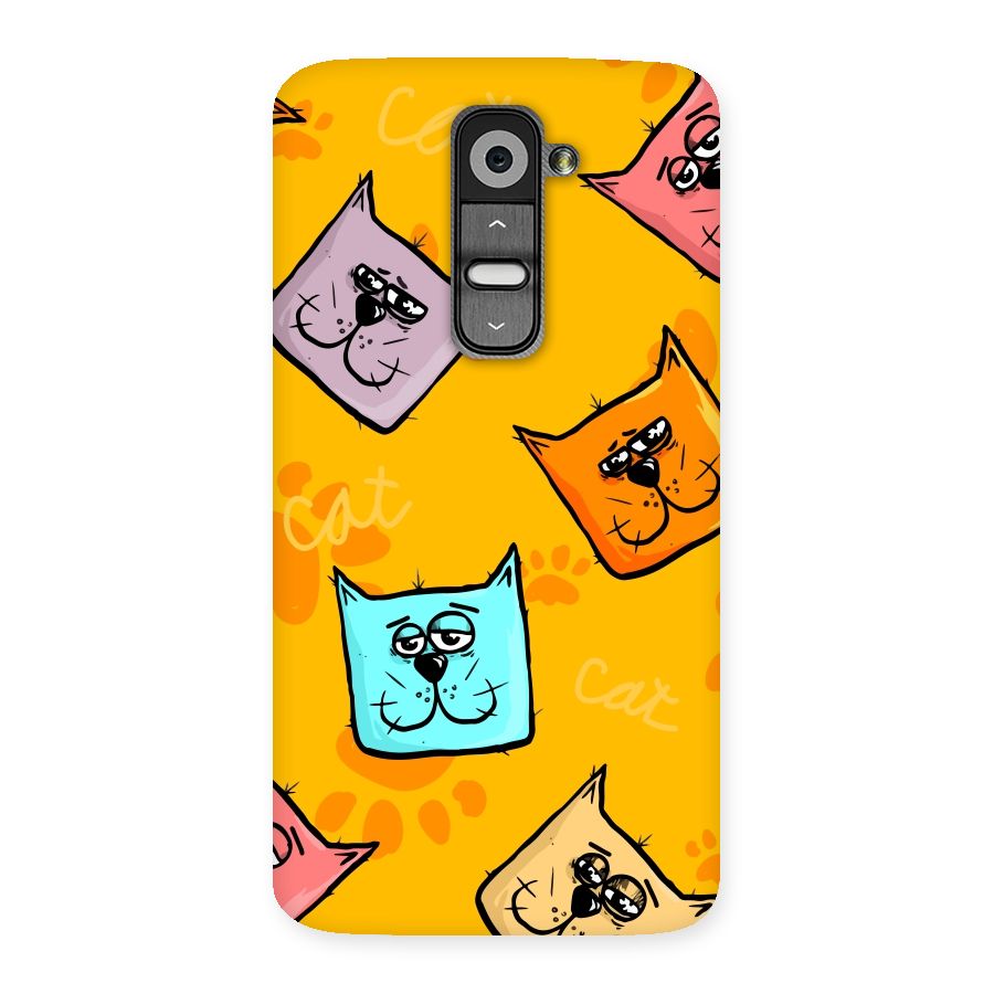 Cute Cat Pattern Back Case for LG G2