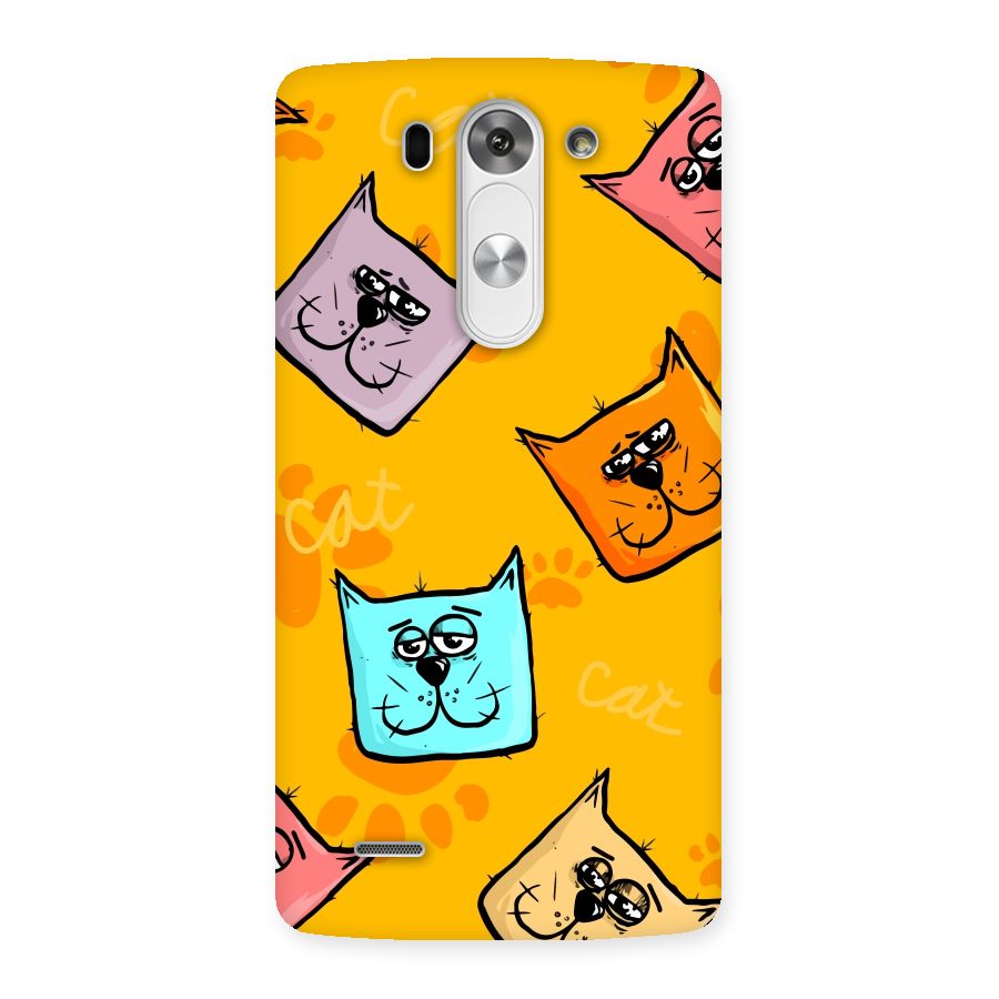 Cute Cat Pattern Back Case for LG G3 Mini