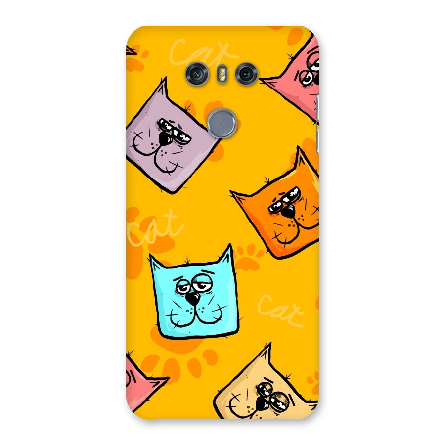 Cute Cat Pattern Back Case for LG G6