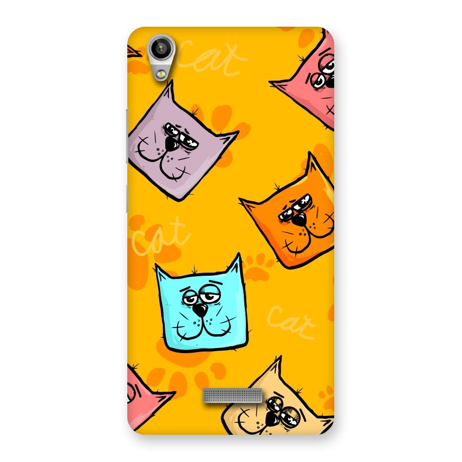 Cute Cat Pattern Back Case for Lava-Pixel-V1