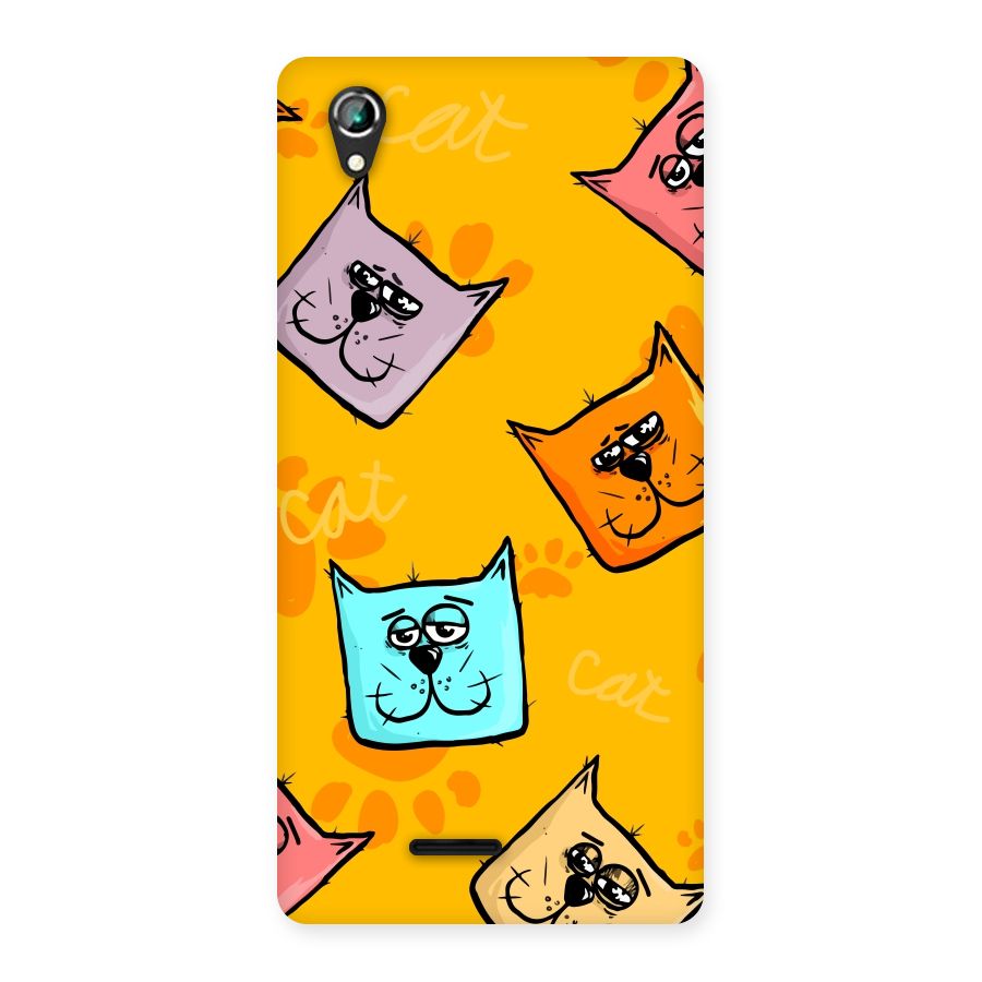 Cute Cat Pattern Back Case for Lava Iris 800