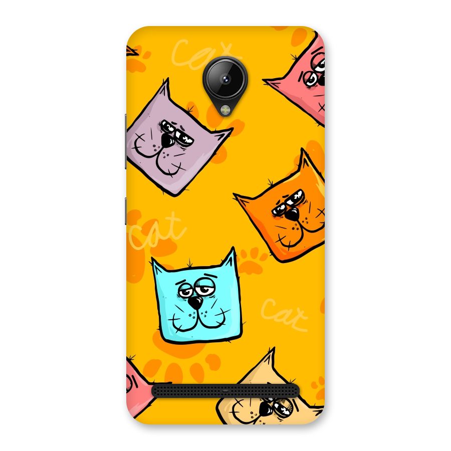 Cute Cat Pattern Back Case for Lenovo C2
