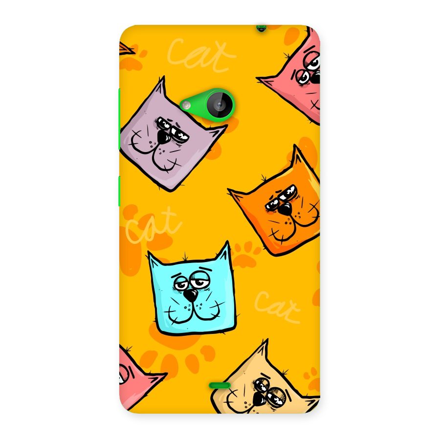 Cute Cat Pattern Back Case for Lumia 535